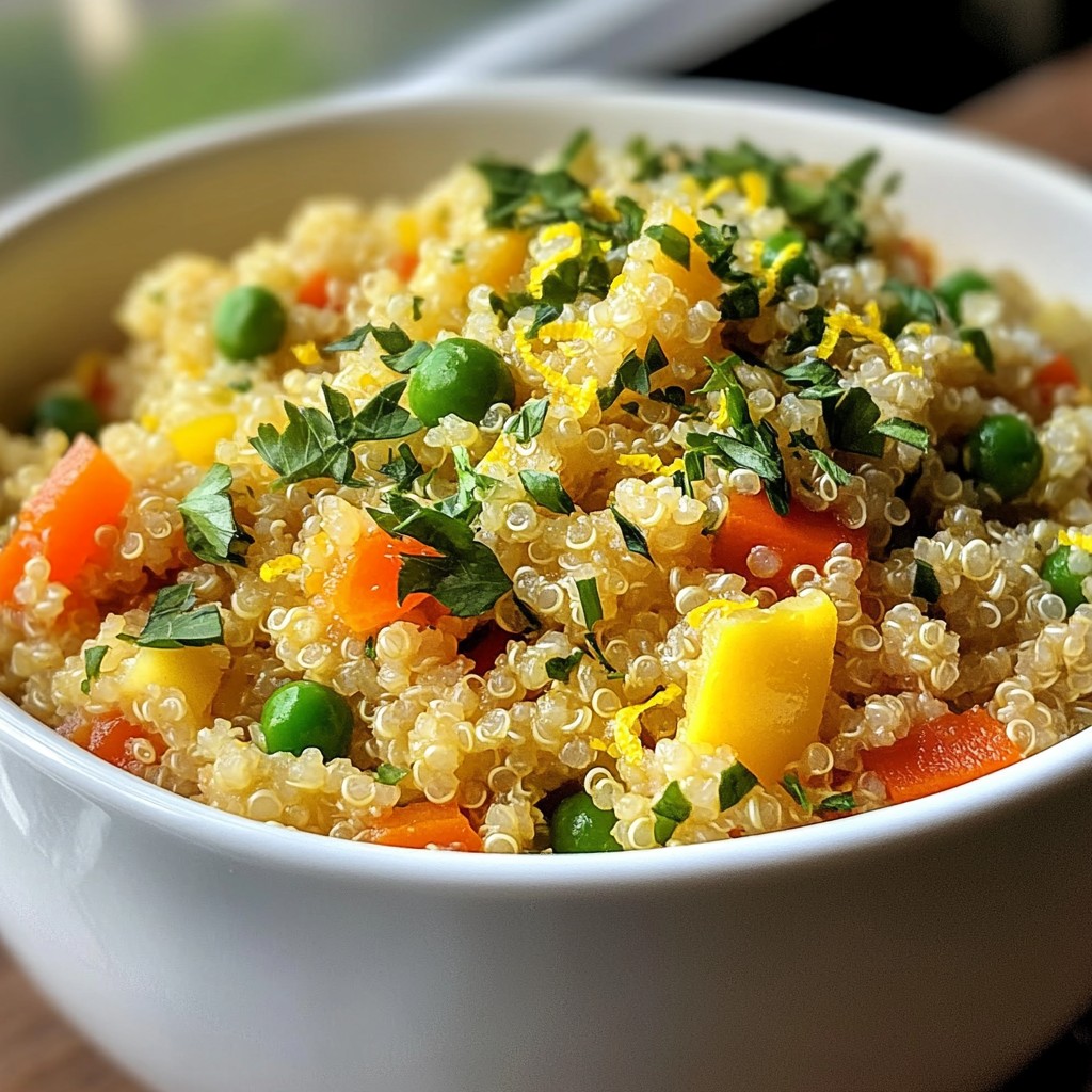 Lemon Herb Quinoa Pilaf Fresh and Simple Recipe