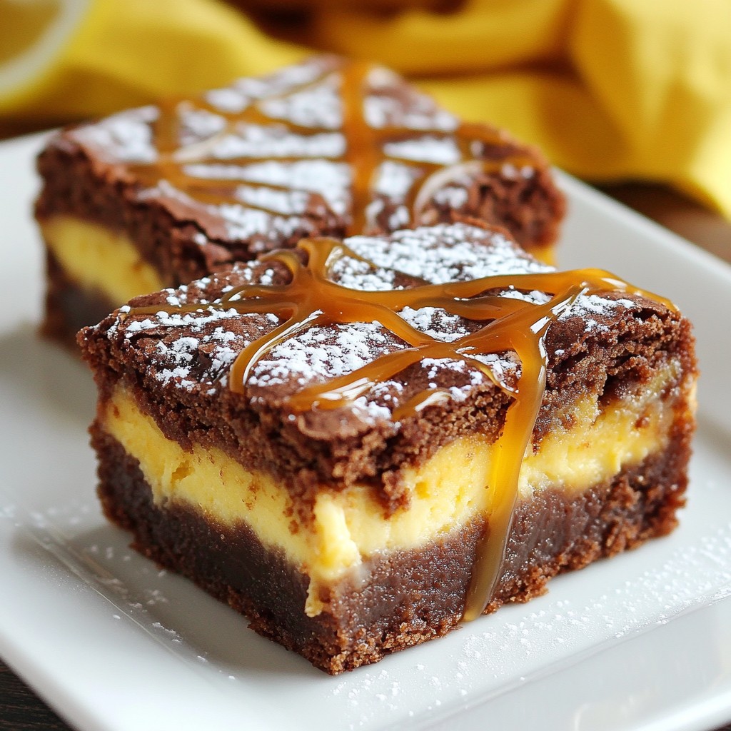 Caramel Swirl Cheesecake Brownies Irresistible Treat