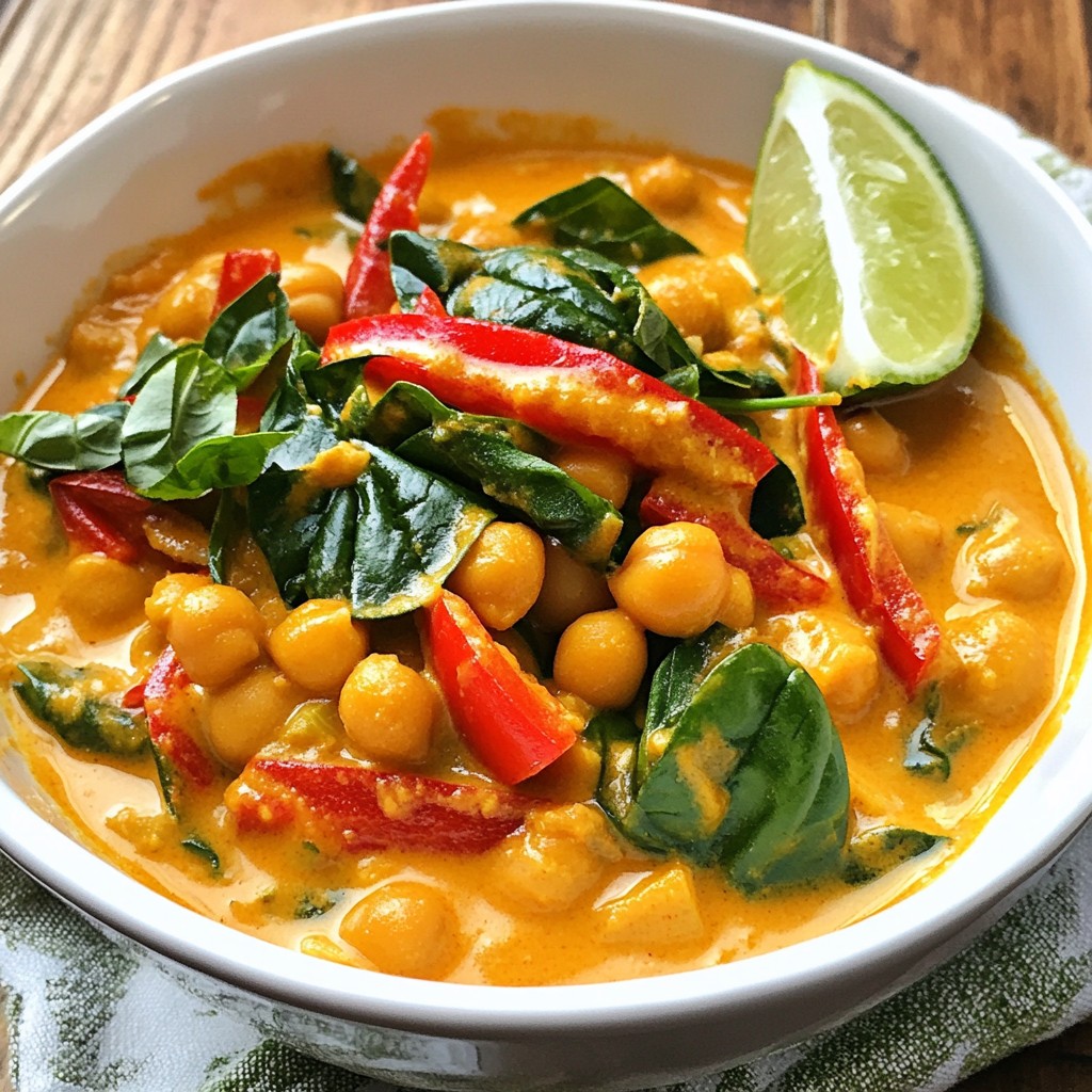 Thai Red Curry Chickpeas Flavorful and Easy Recipe