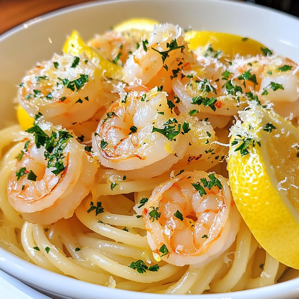 Lemon Garlic Shrimp Pasta Fresh and Flavorful Delight
