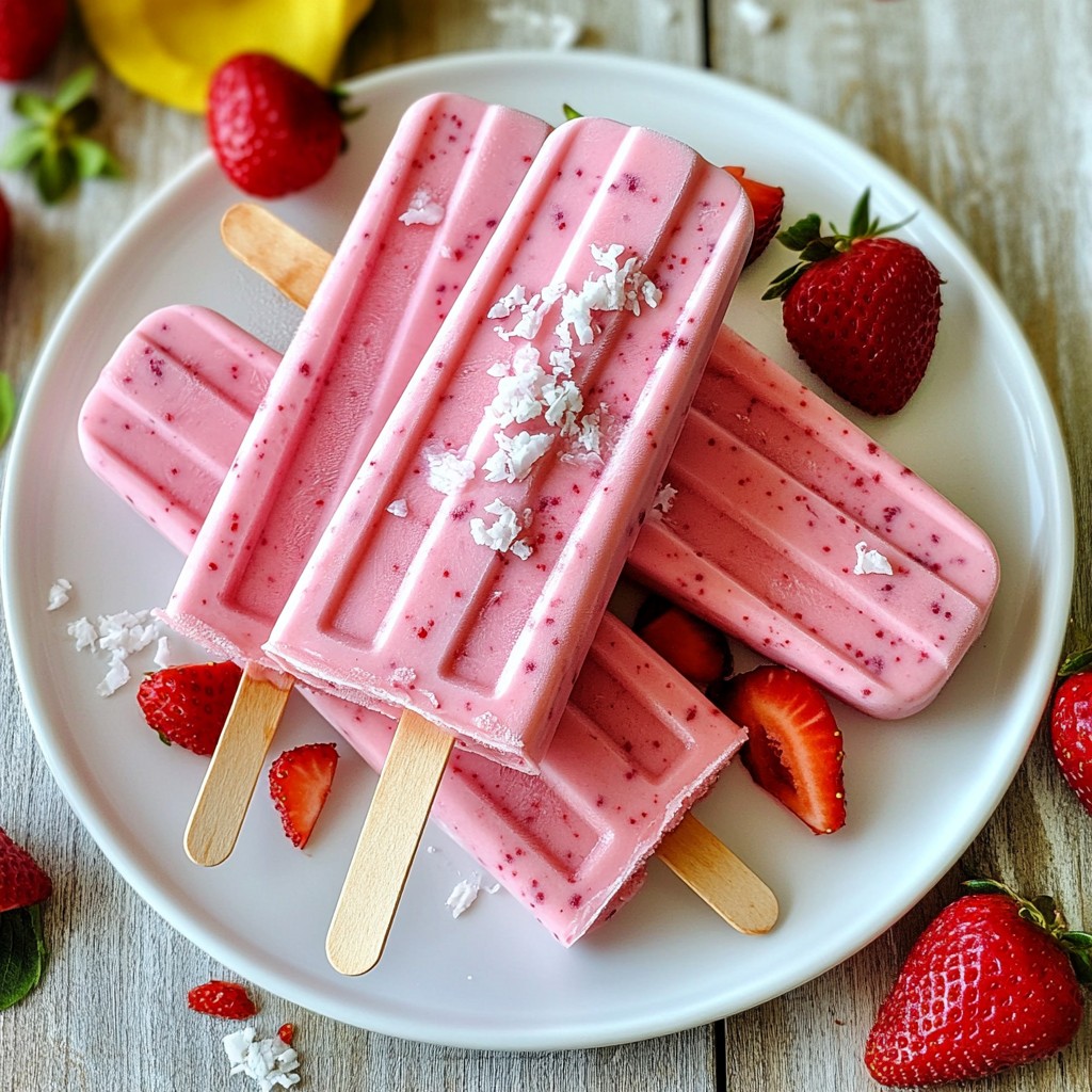 Strawberry Yogurt Pops Refreshing Summer Treat Recipe