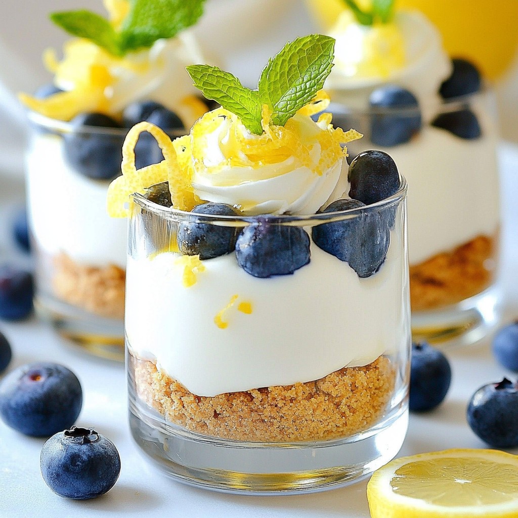 Blueberry Lemon Cheesecake Parfaits Easy and Delicious