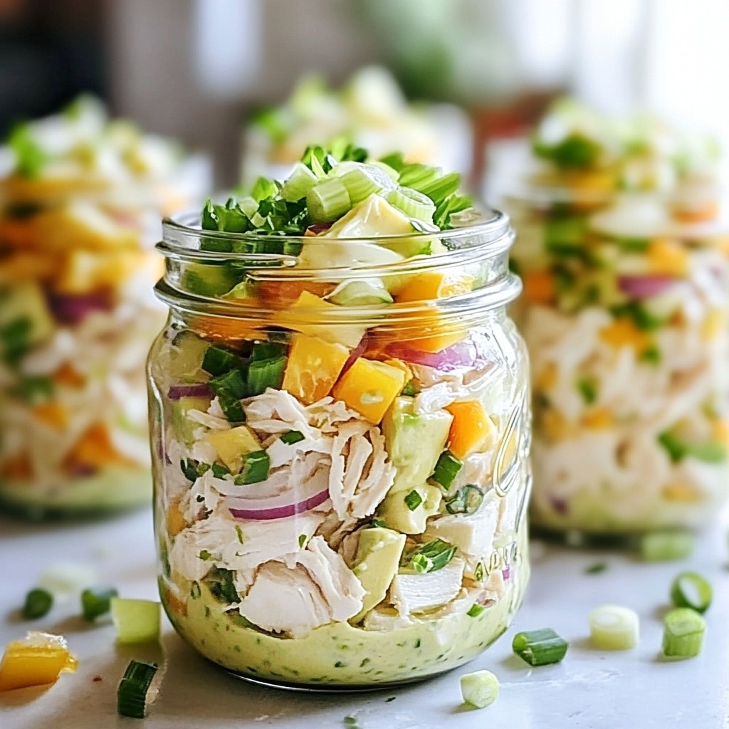 Easy Keto Chicken Salad Jars Simple Meal Prep Delight