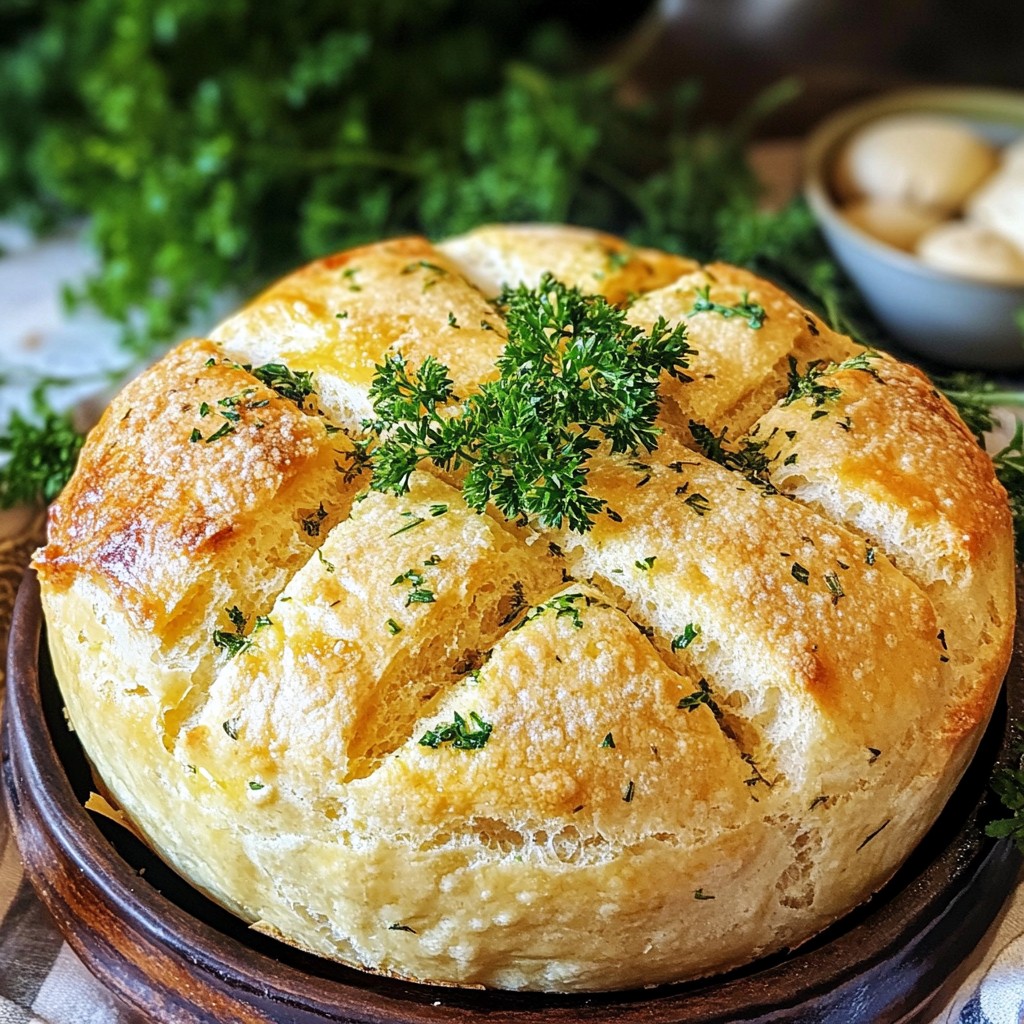 Herb Garlic Irish Soda Bread Simple and Tasty Recipe