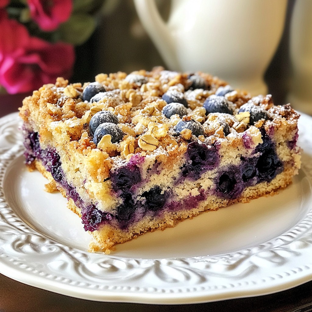 Blueberry Crumble Coffee Cake Flavorful and Easy Bake