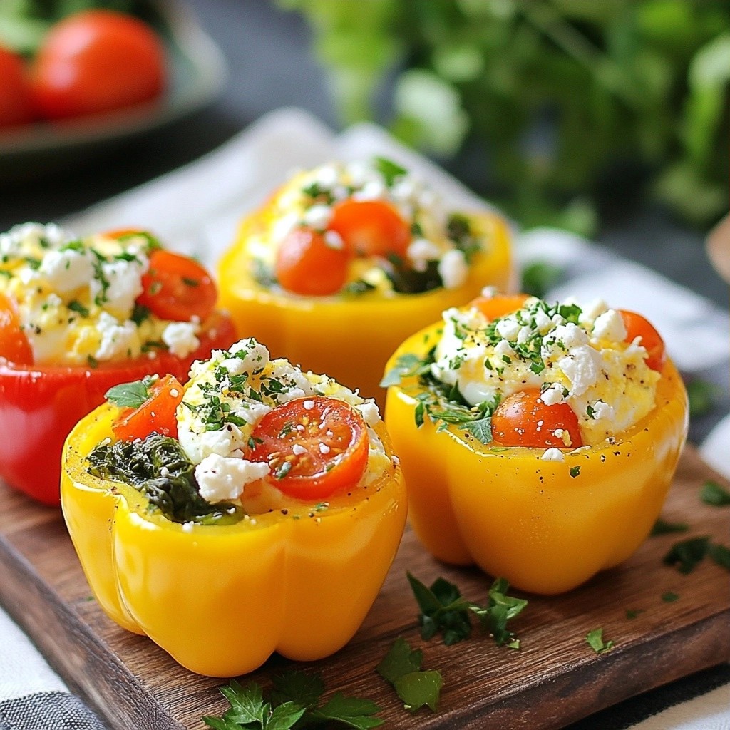 Savory Keto Bell Pepper Egg Cups Quick and Easy Recipe