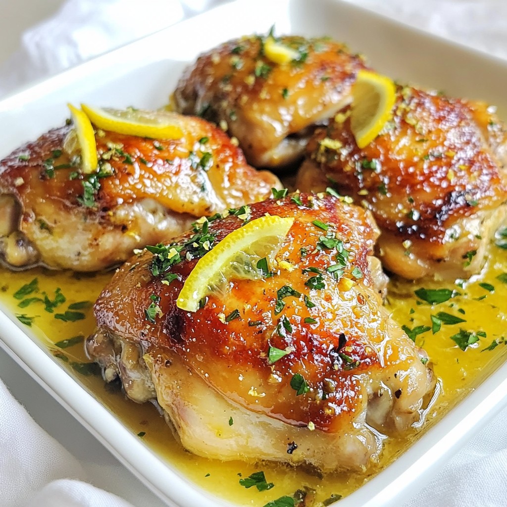 Savory Keto Lemon Garlic Butter Chicken Dish Simple