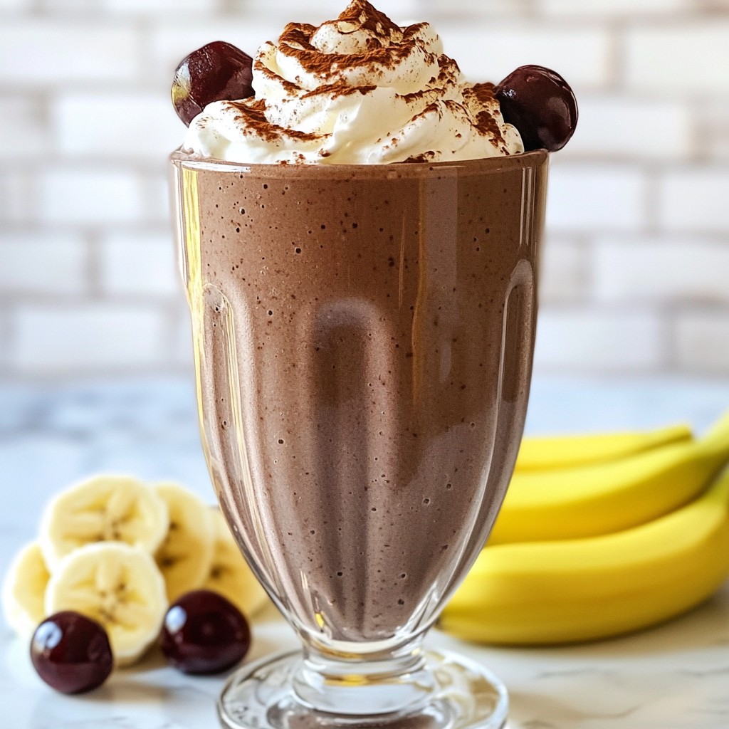 Chocolate Cherry Smoothie Creamy and Fruity Delight