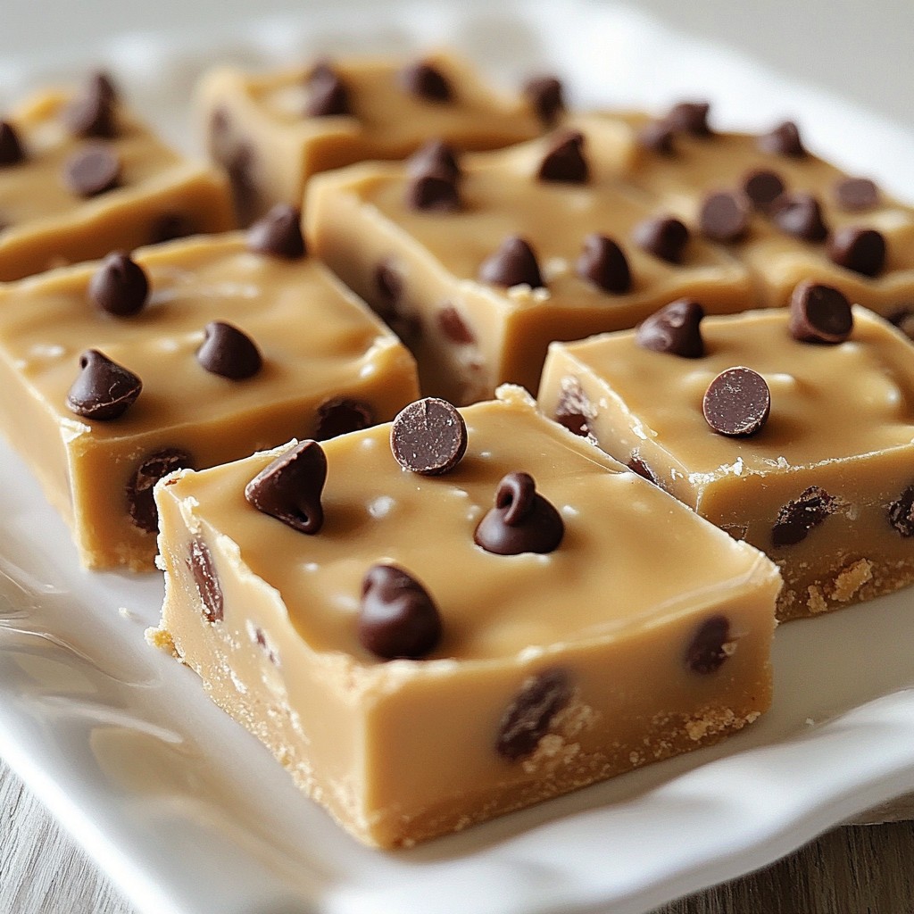Chocolate Chip Cookie Dough Fudge Delightful Treat