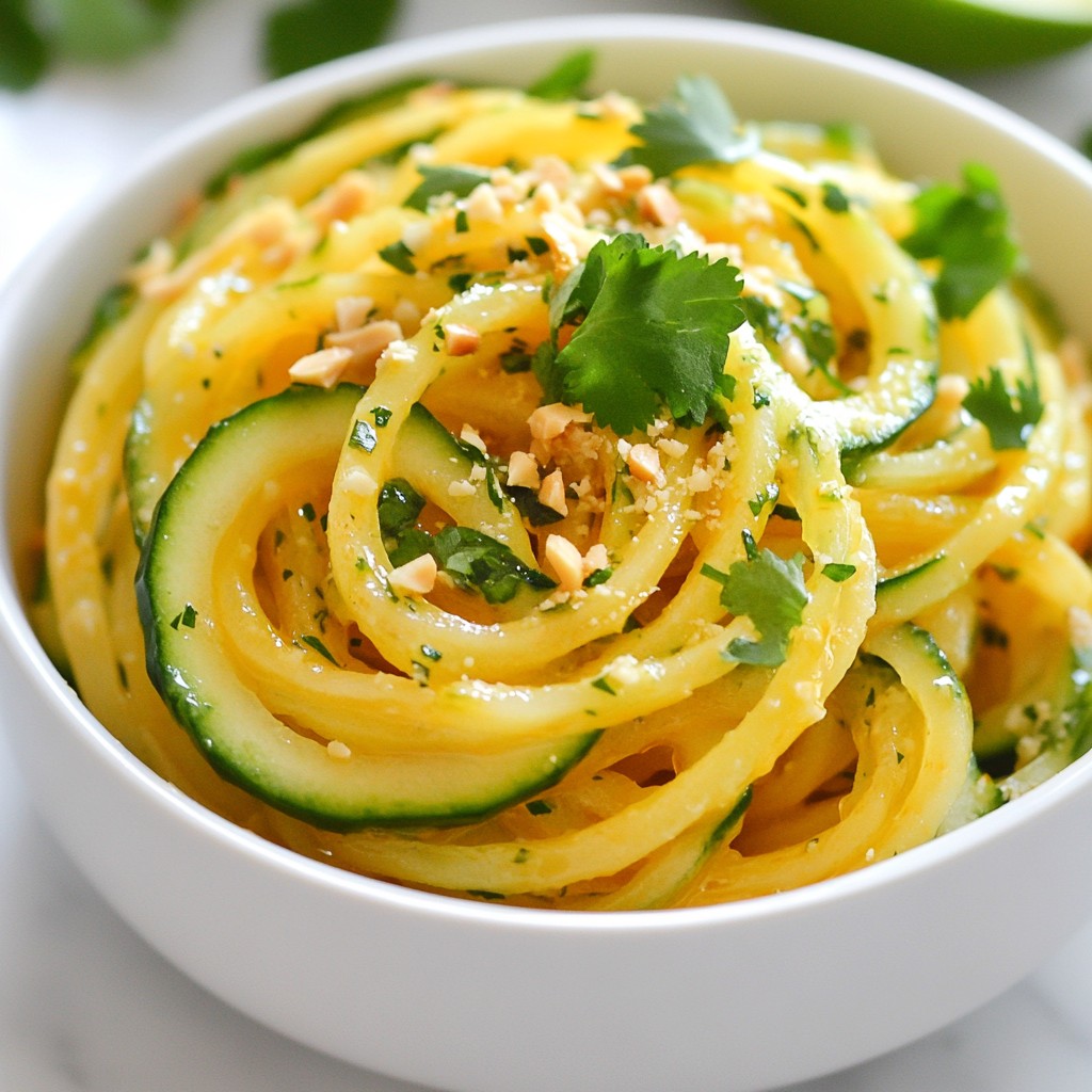 Sweet Chili Lime Cucumber Noodles Fresh and Flavorful