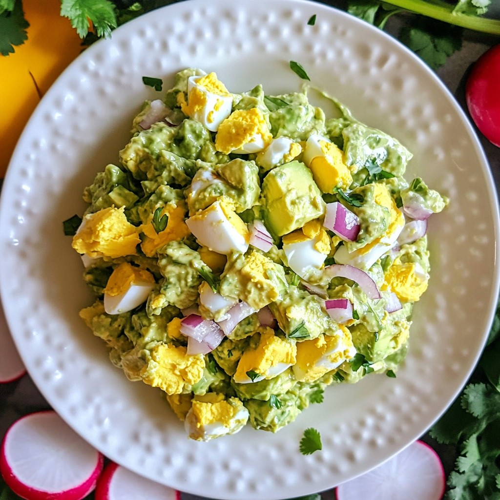 Creamy Avocado Egg Salad Easy and Flavorful Recipe