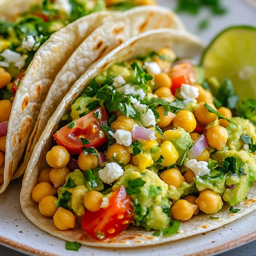Chickpea Avocado Salad Wraps Fresh and Flavorful Meal
