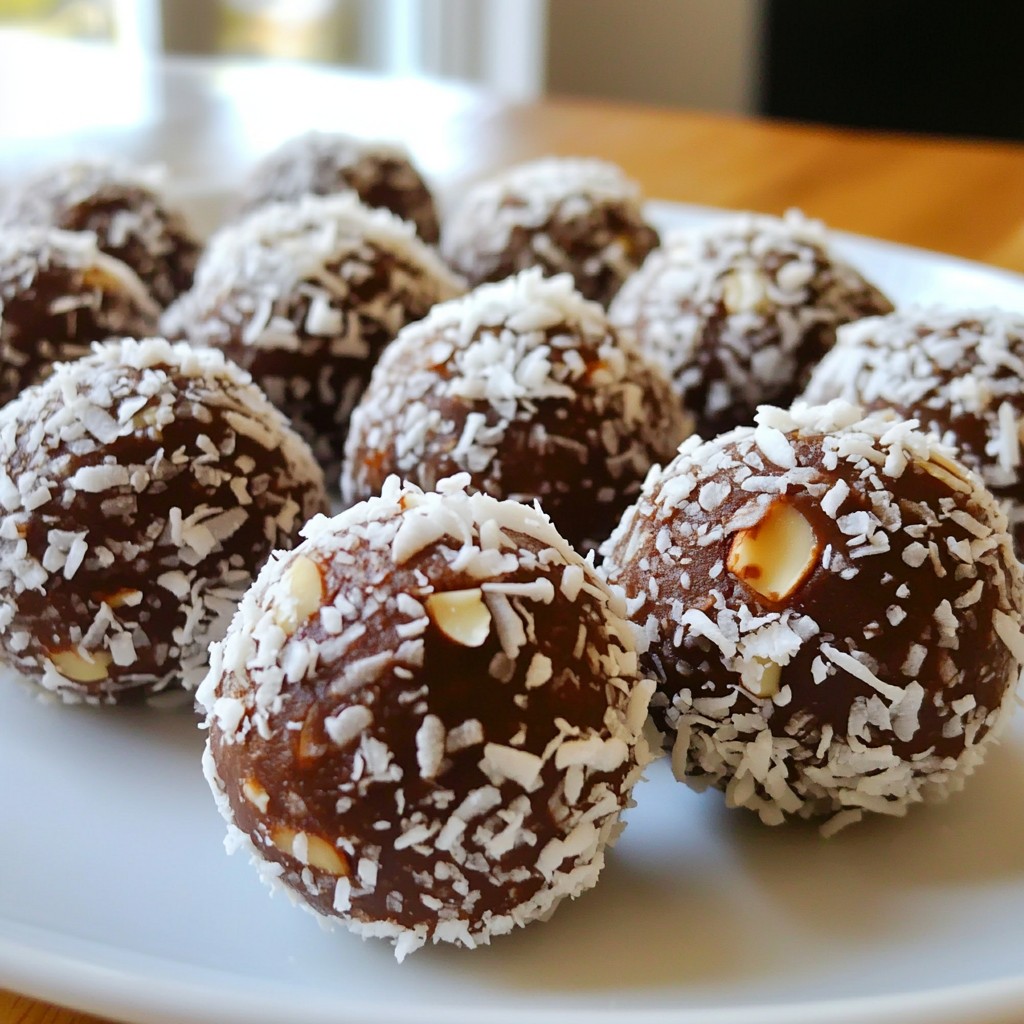 Chocolate Coconut Bliss Balls Easy No-Bake Treat
