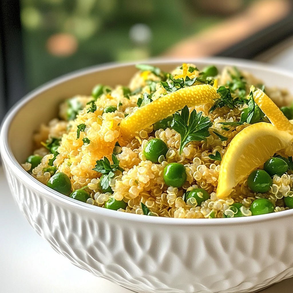 Lemon Garlic Quinoa Pilaf Flavorful and Nutritious Dish