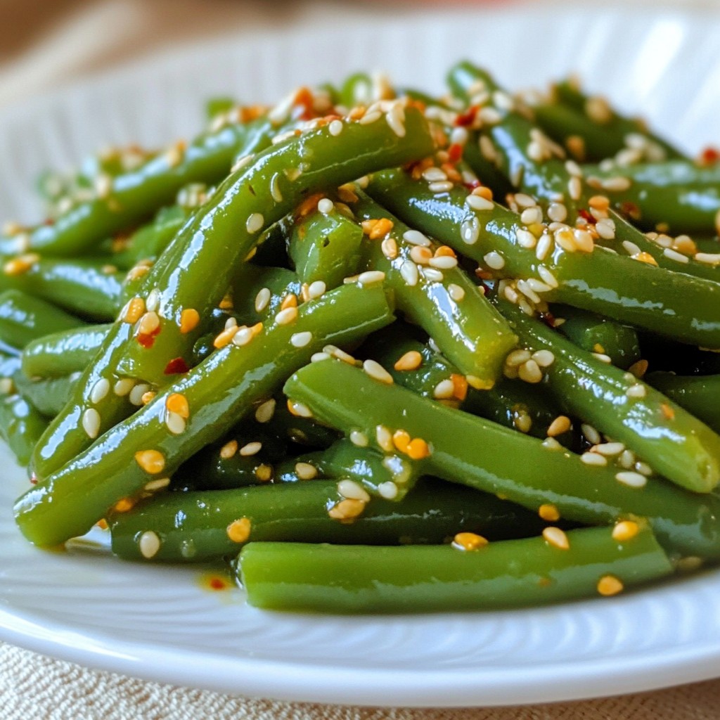 Sesame Garlic Green Beans Flavorful and Easy Recipe