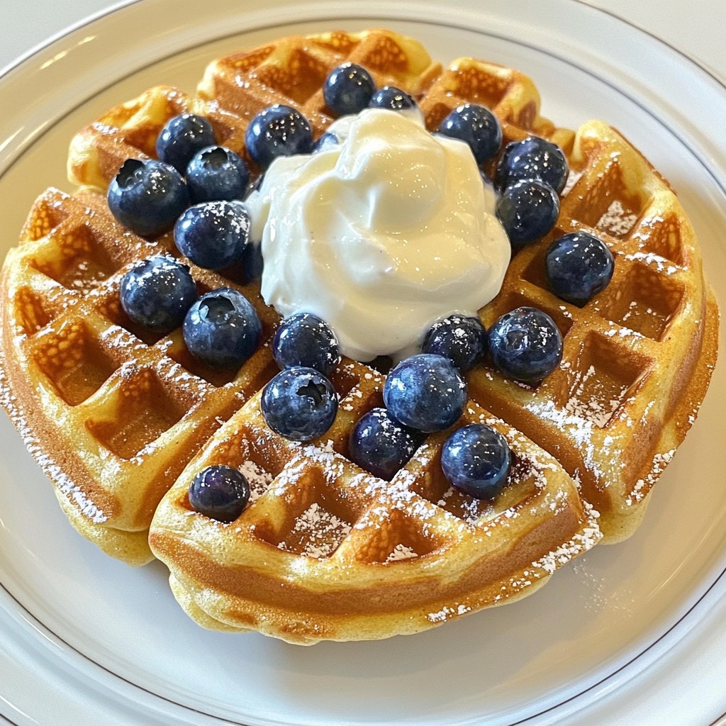 Blueberry Banana Oat Waffles Tasty and Easy Recipe