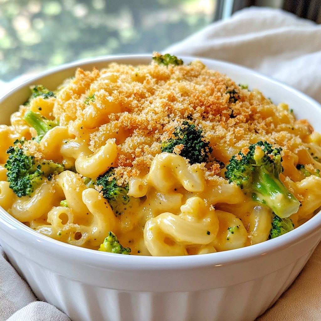 Creamy Broccoli Mac and Cheese Delightful Comfort Meal