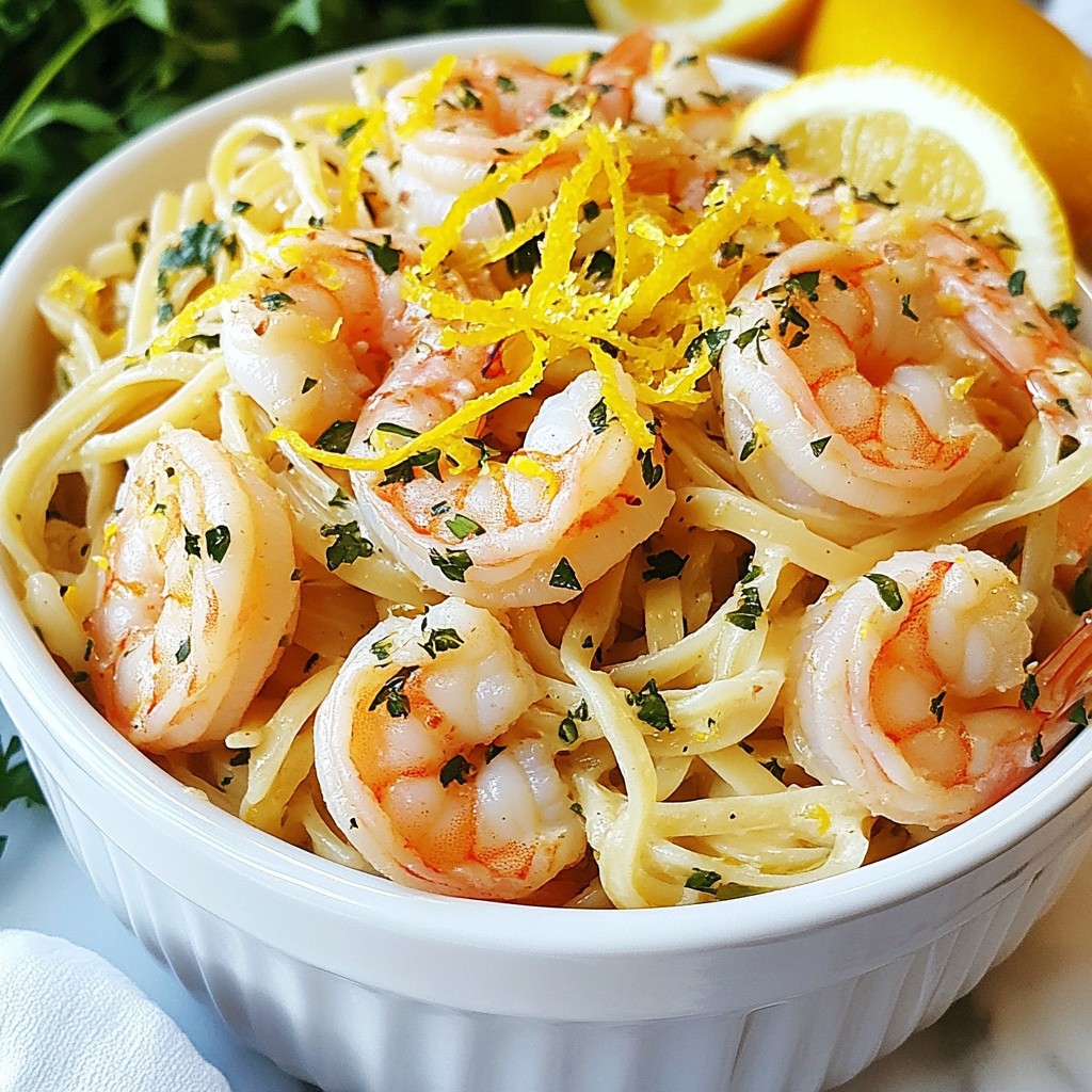 Lemon Garlic Shrimp Linguine Flavorful and Easy Meal