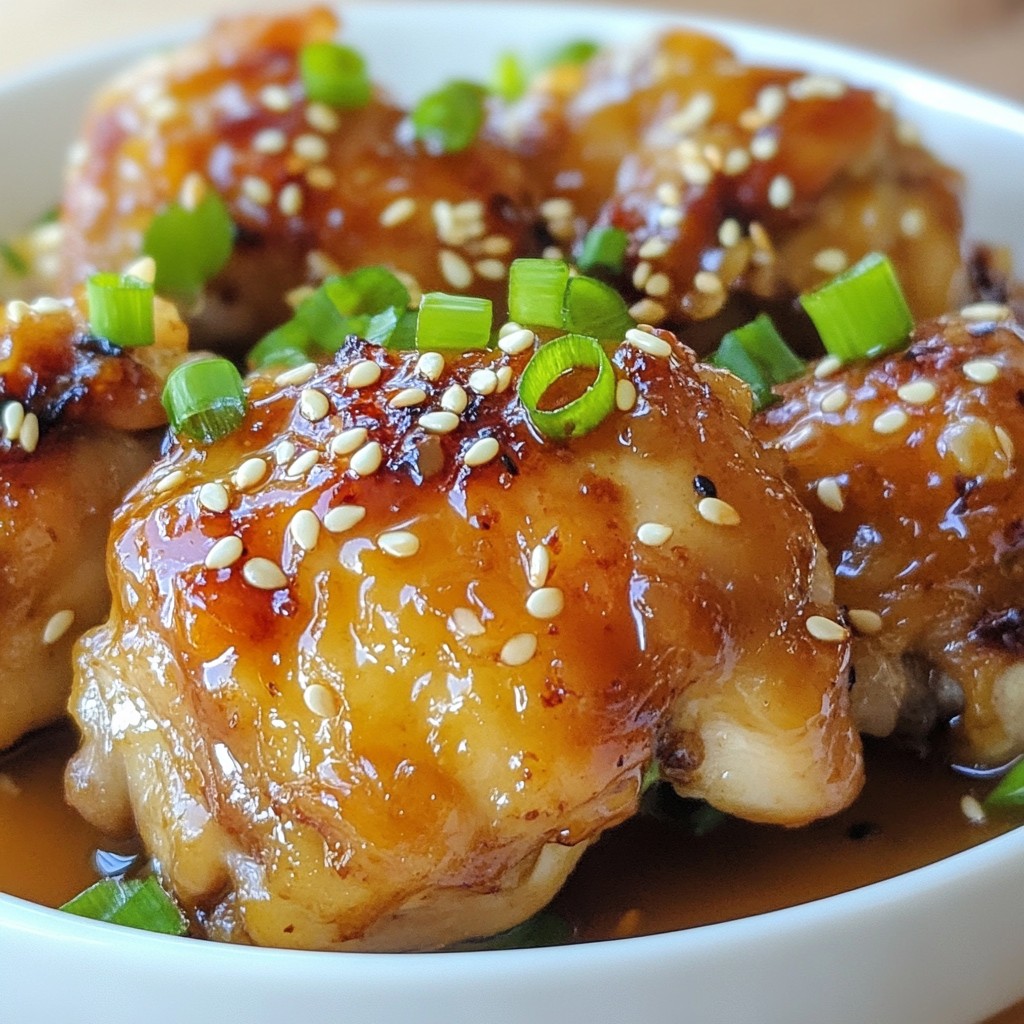 Savory Keto Sesame Ginger Chicken Thighs Delight