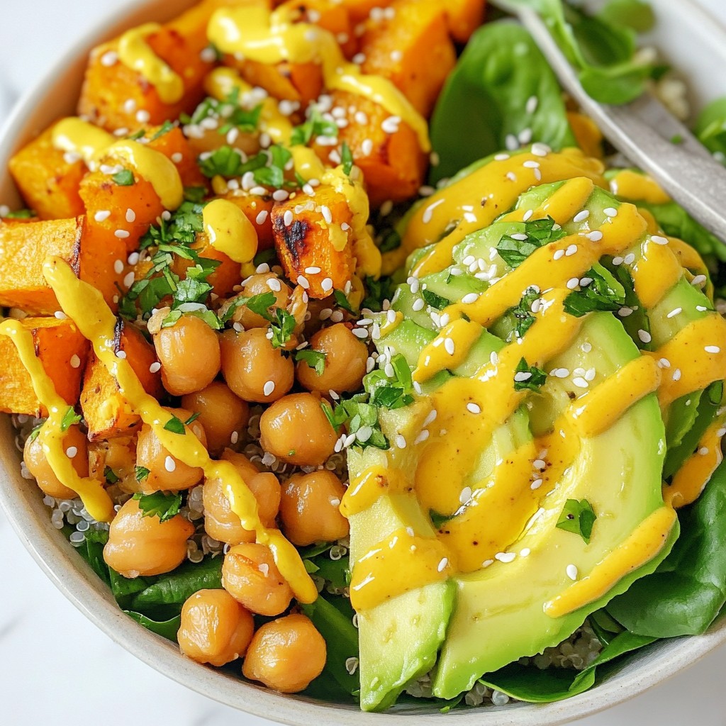 Sweet Potato Chickpea Buddha Bowl Flavorful Delight