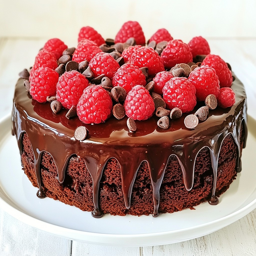 Chocolate Raspberry Truffle Cake Rich and Decadent Treat