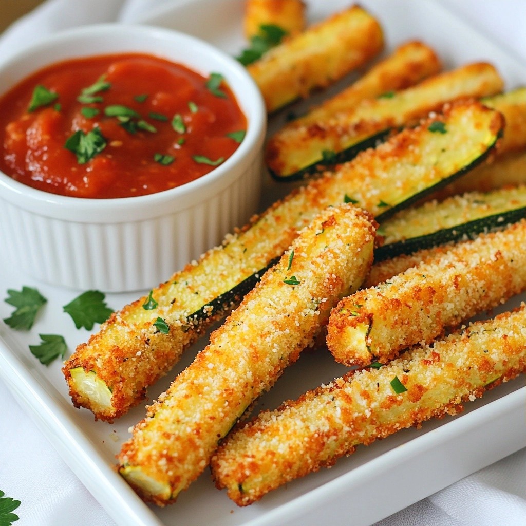 Crispy Keto Parmesan Zucchini Fries Easy and Tasty
