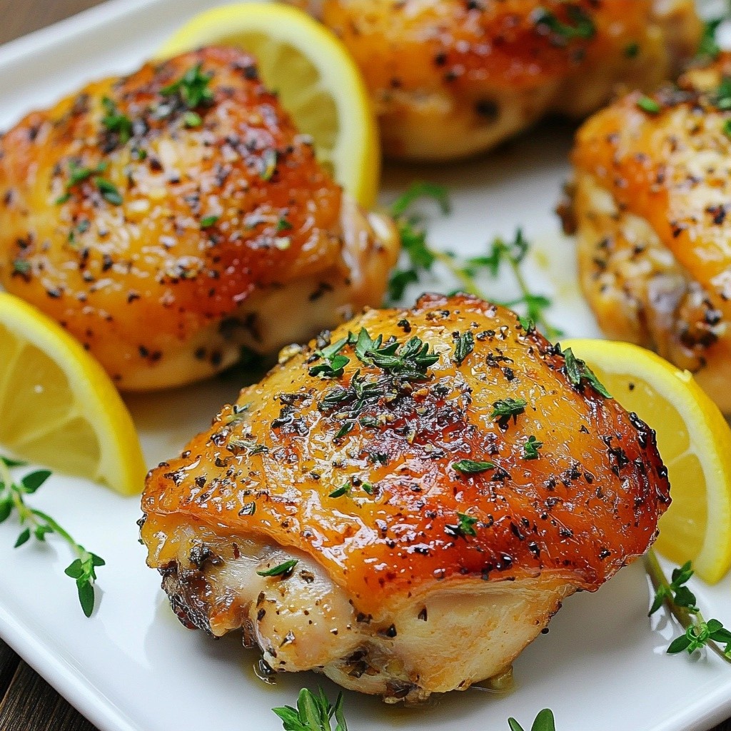 Zesty Low-Carb Lemon Herb Chicken Thighs Delight