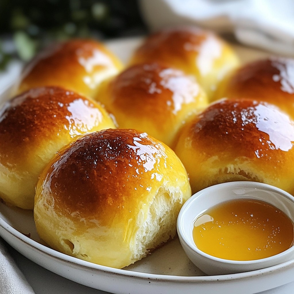 Honey Butter Dinner Rolls Soft and Fluffy Recipe