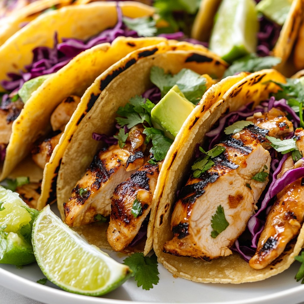 Honey Lime Chicken Street Tacos Fresh Flavorful Meal