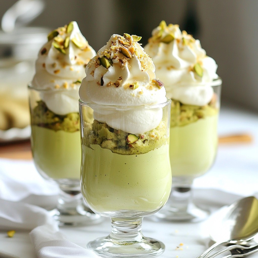Creamy Low-Carb Pistachio Pudding Parfait Delight