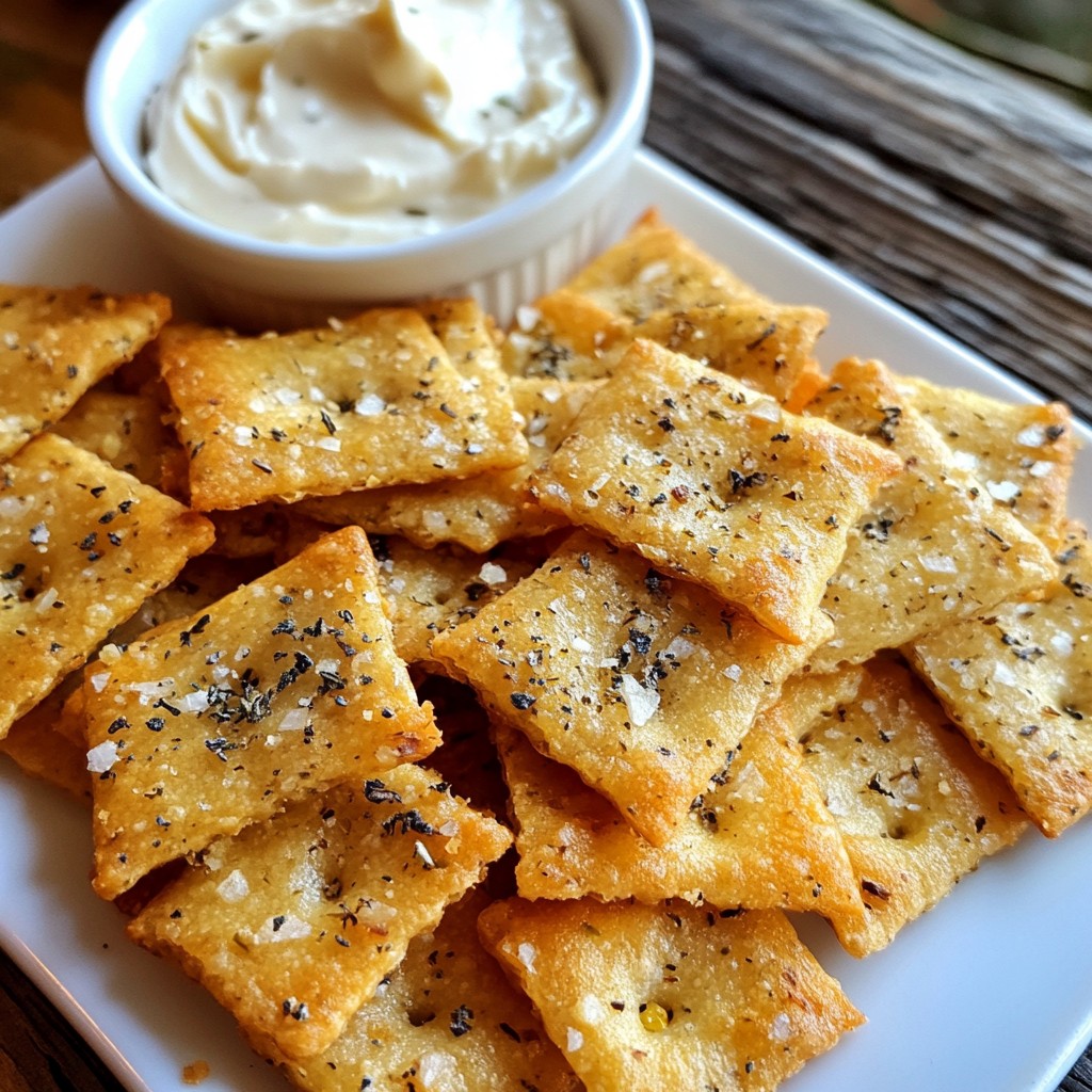 Savory Keto Herb and Onion Crackers Recipe Delight