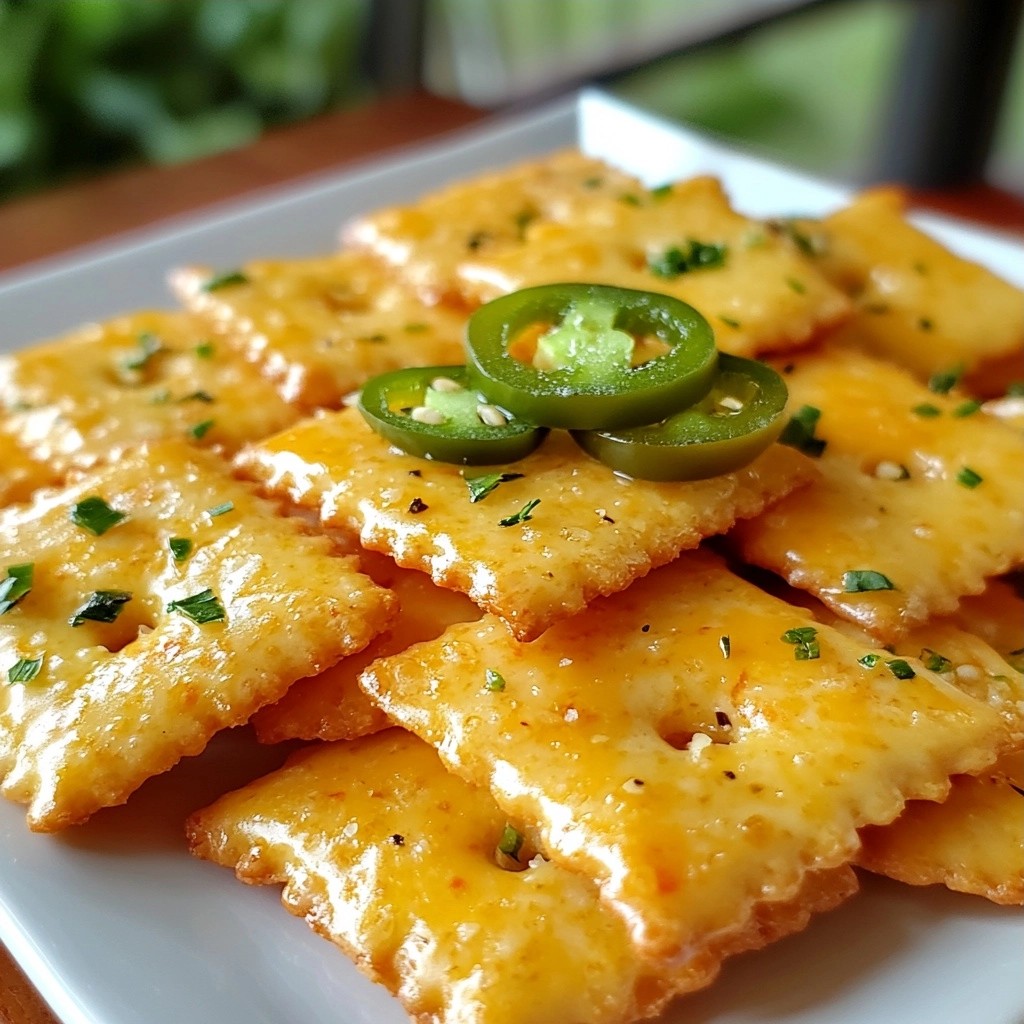 Spicy Keto Cheddar Jalapeño Crackers Easy Recipe