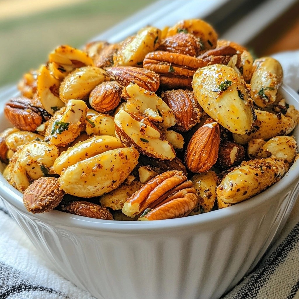 Crunchy Keto Ranch Flavored Nuts Simple Recipe
