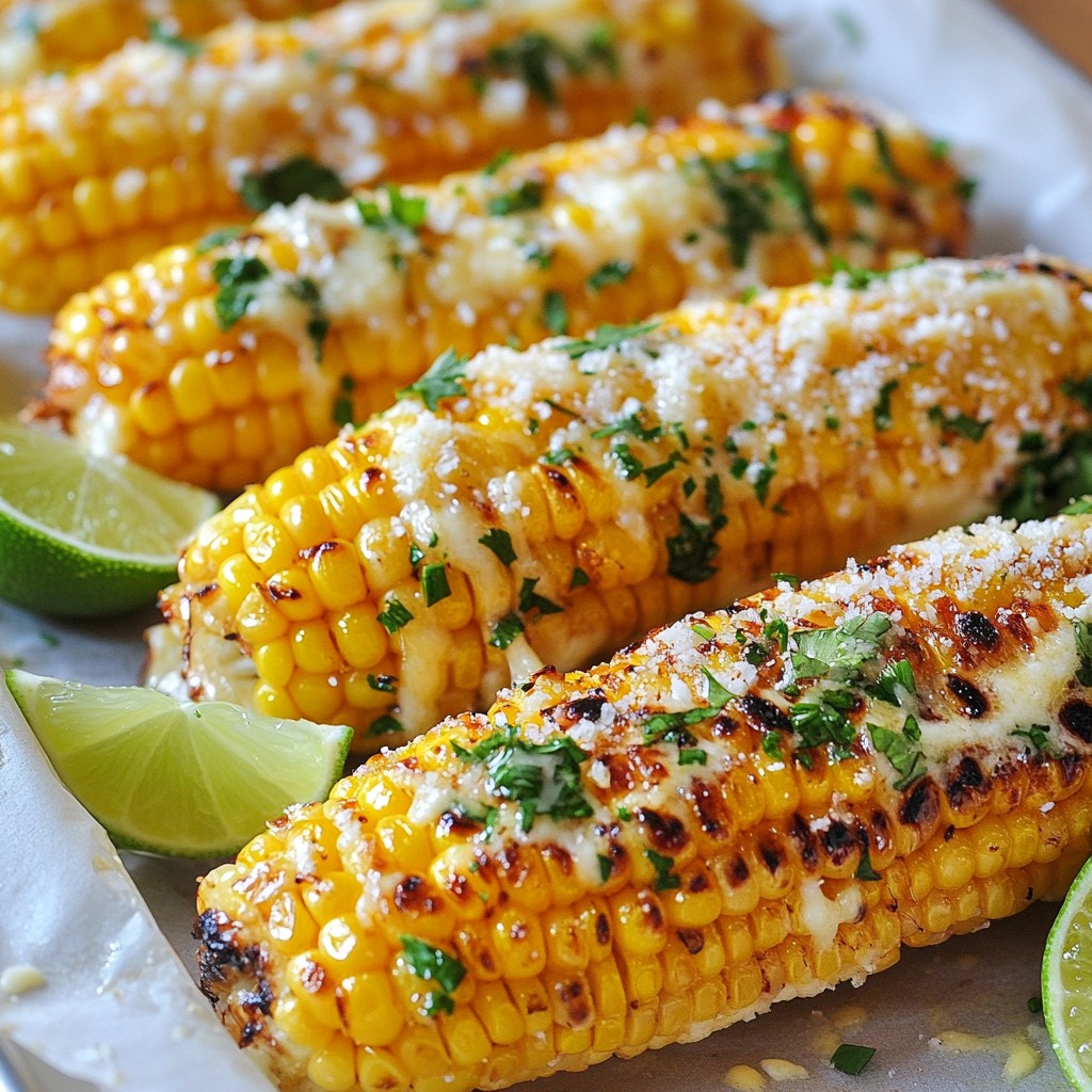 Garlic Butter Parmesan Corn on the Cob Delight