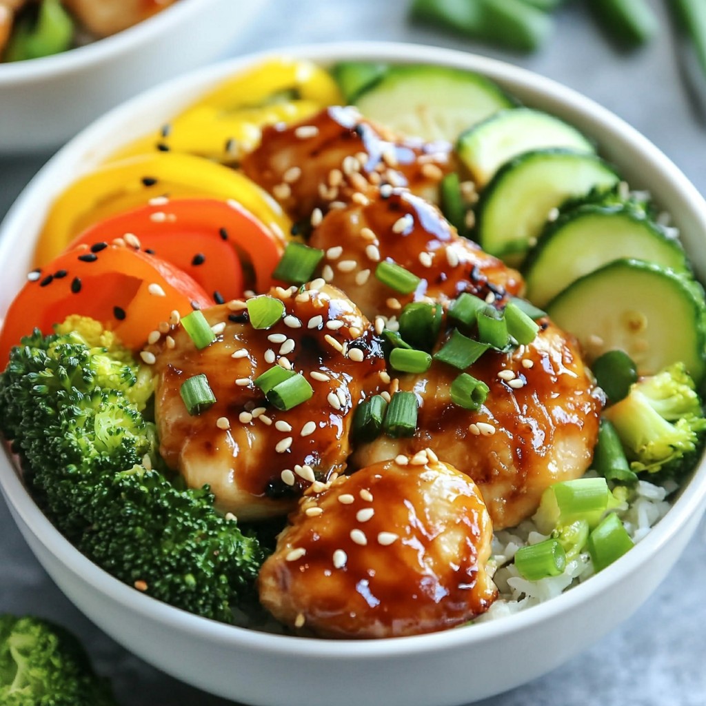 Easy Keto Teriyaki Chicken Bowls Quick Healthy Meal