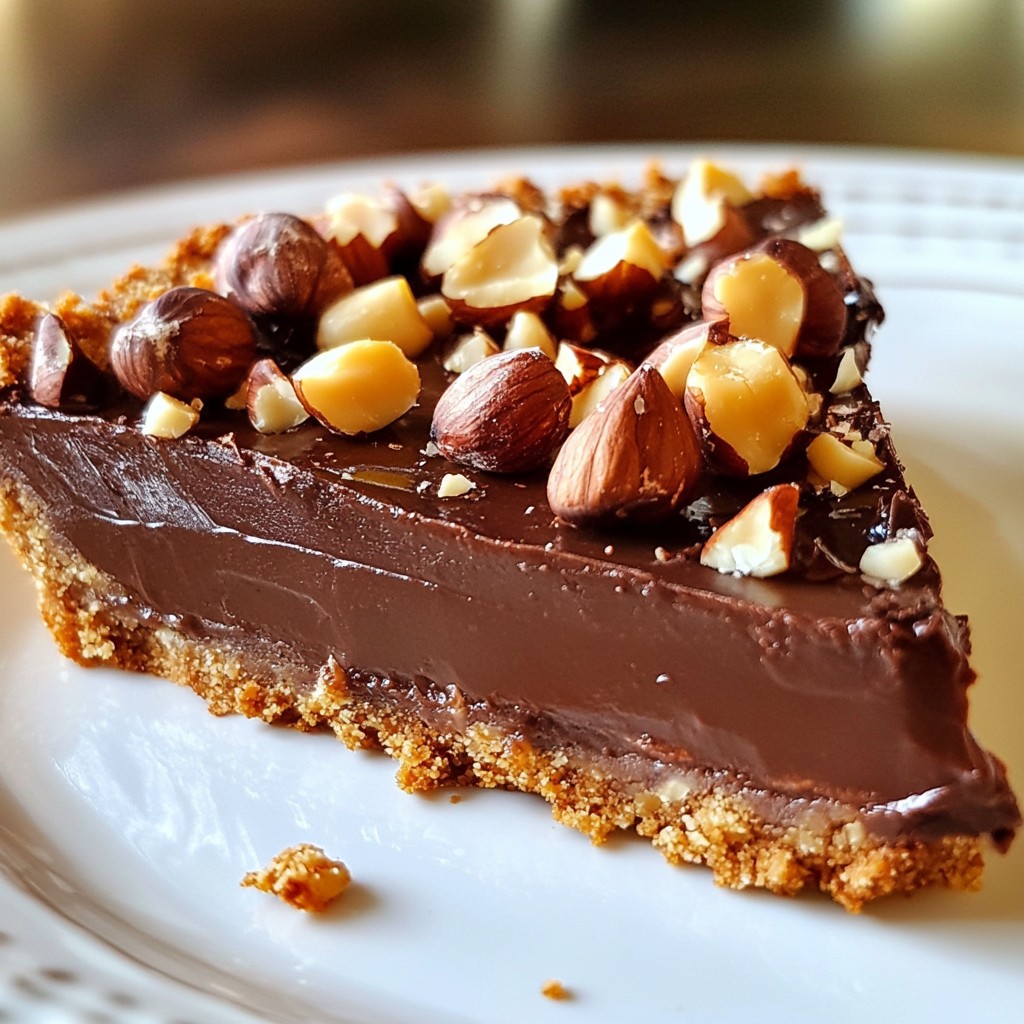 Decadent Low-Carb Chocolate Hazelnut Tart Recipe