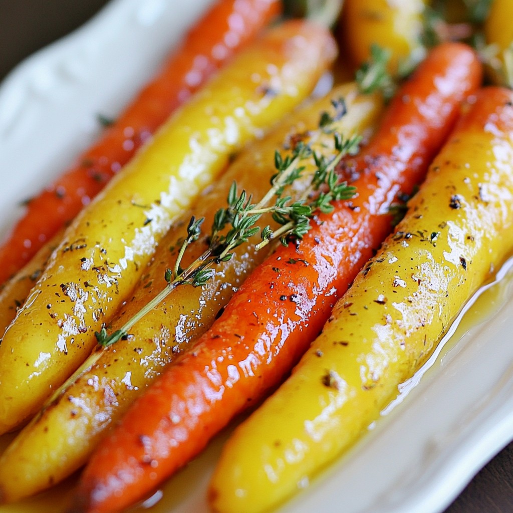 Maple Mustard Roasted Carrots Flavorful and Simple Dish