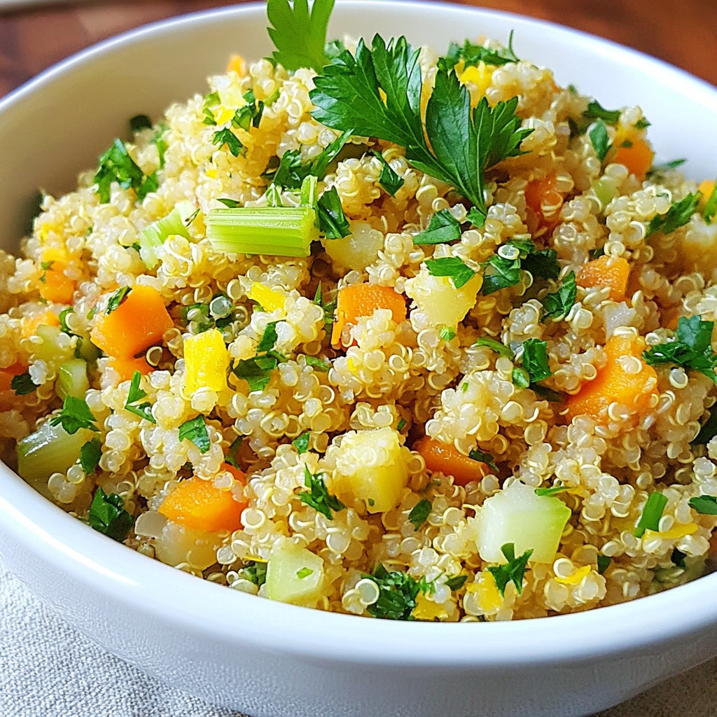 Lemon Herb Quinoa Pilaf Fresh and Flavorful Dish