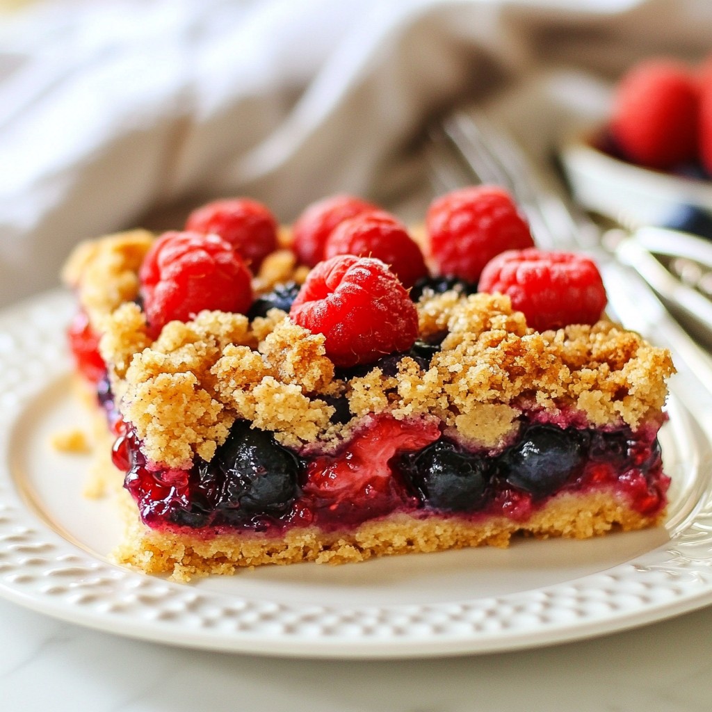 Triple Berry Crumble Bars Delicious and Easy Recipe