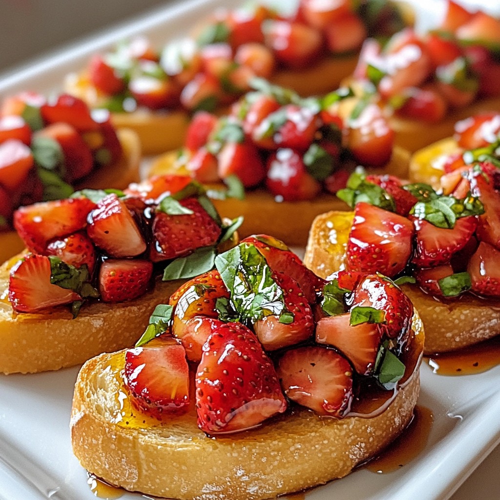 Strawberry Basil Bruschetta Fresh and Flavorful Delight