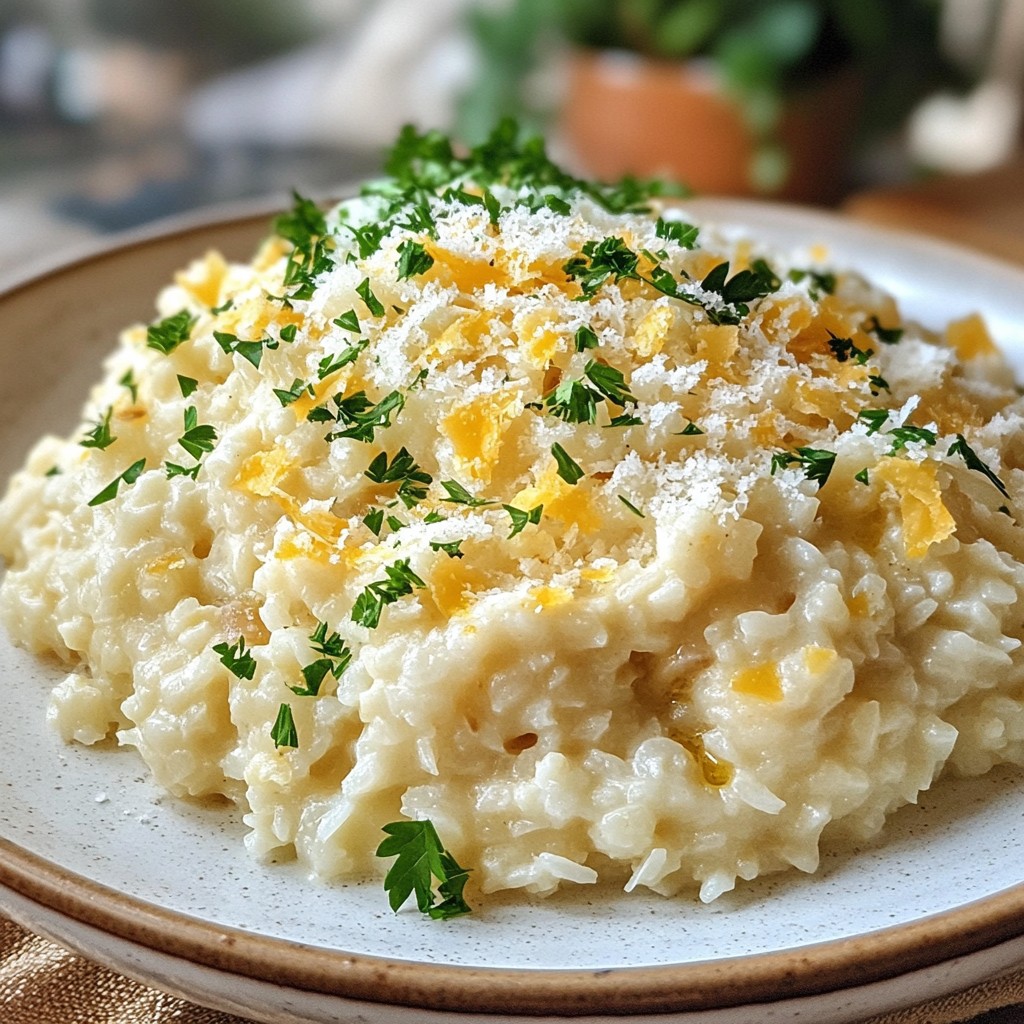 Creamy Keto Cauliflower Rice Risotto Delight