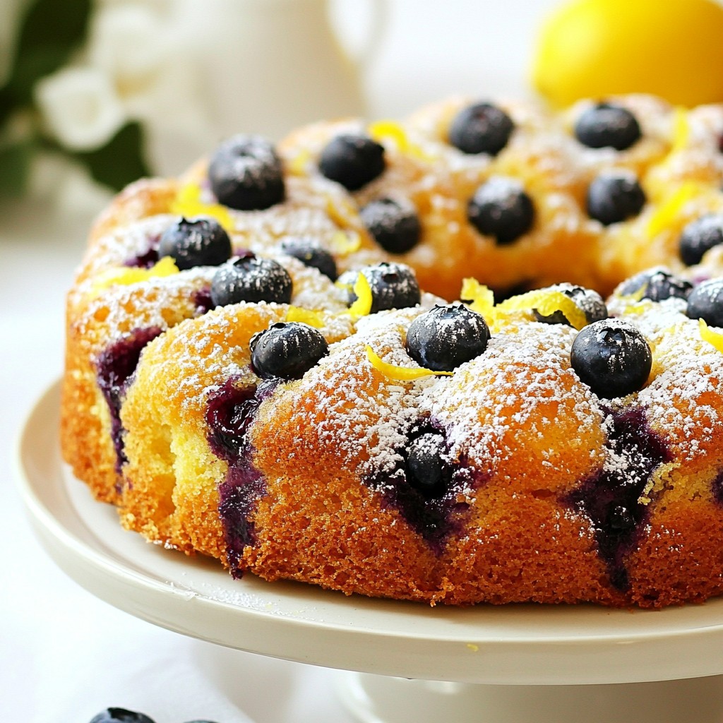 Lemon Blueberry Coffee Cake Simple and Tasty Recipe