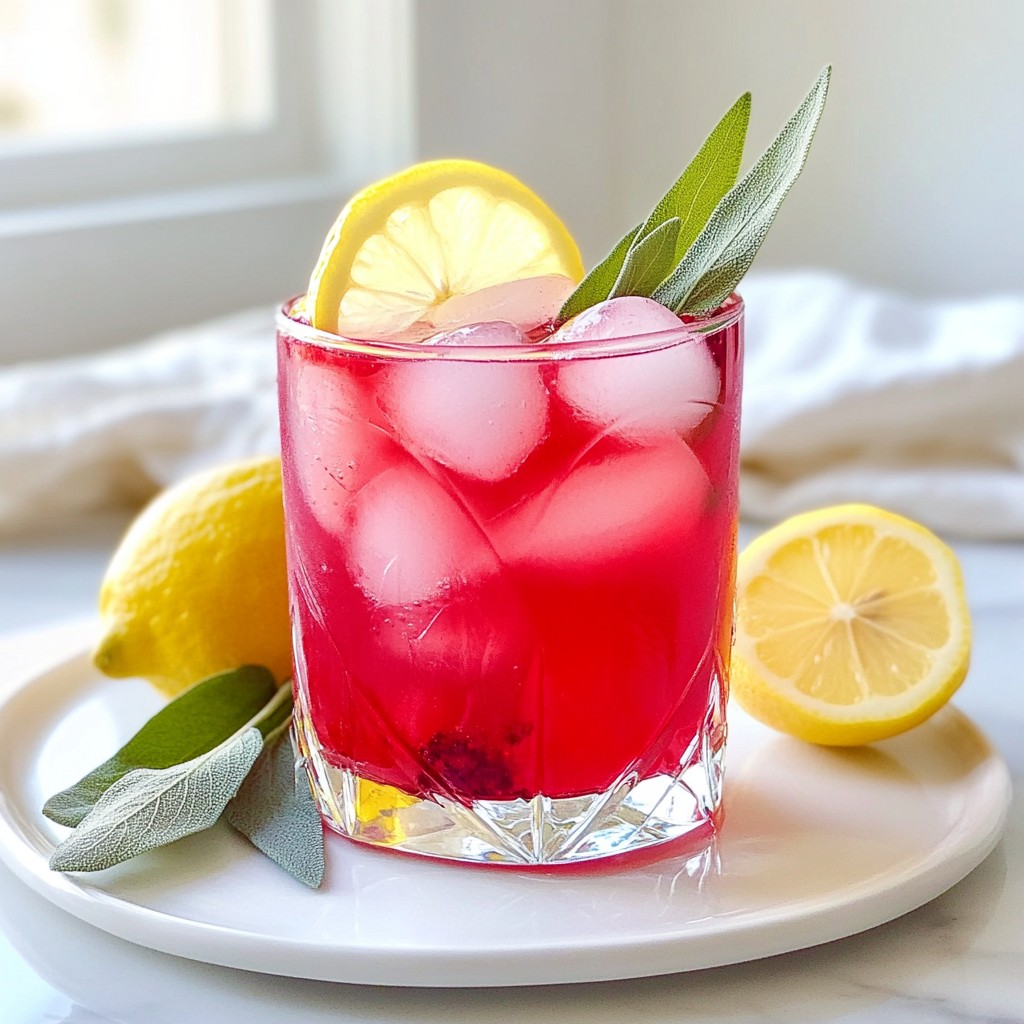 Blackberry Sage Lemonade Refreshing Summer Drink