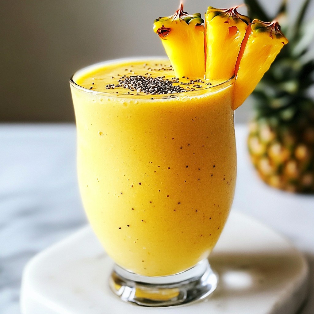 Mango Pineapple Smoothie Refreshing and Healthy Treat