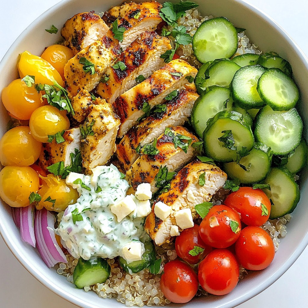 Greek Chicken Gyro Bowls Flavorful and Healthy Meal