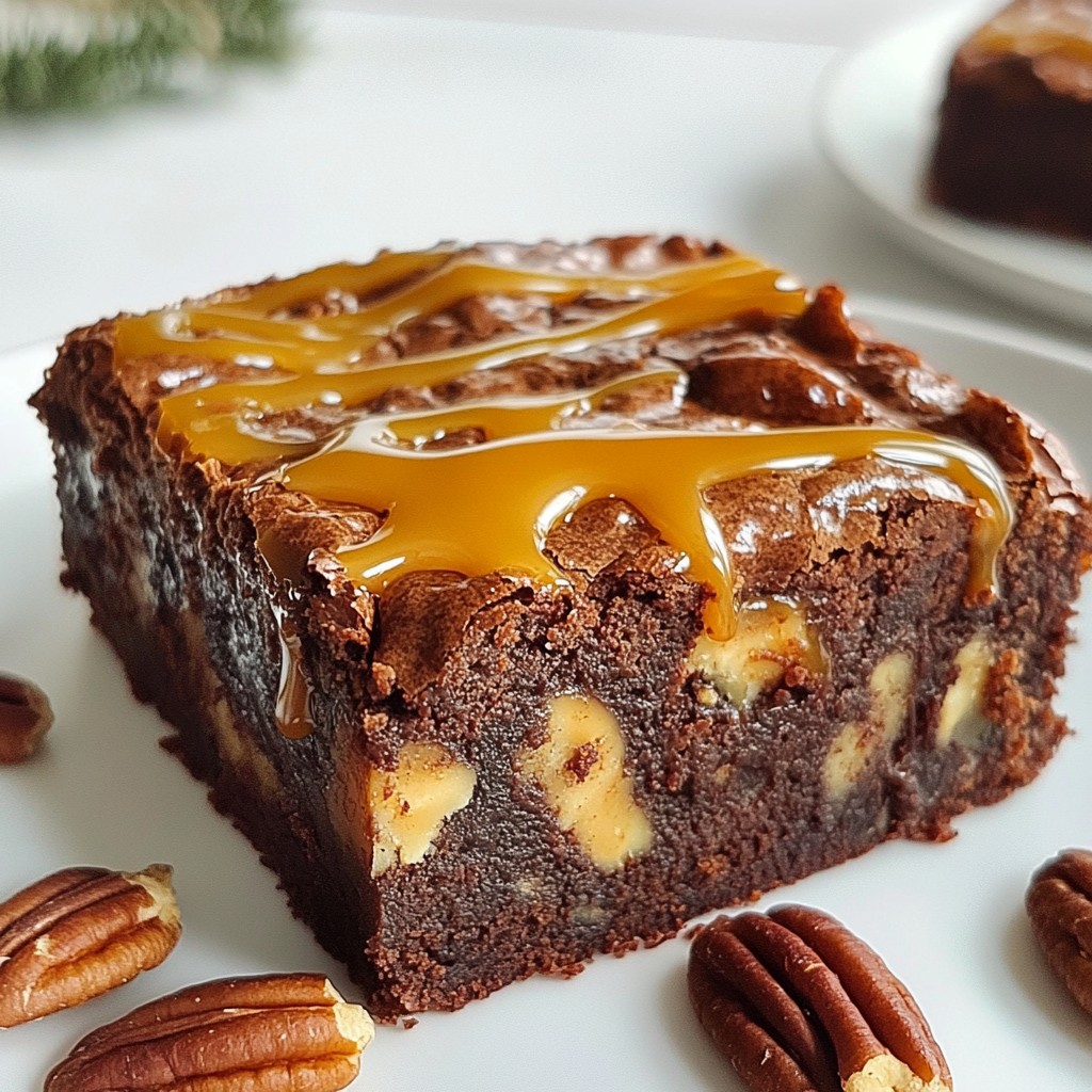 Chocolate Caramel Pecan Brownies Delightful Treat