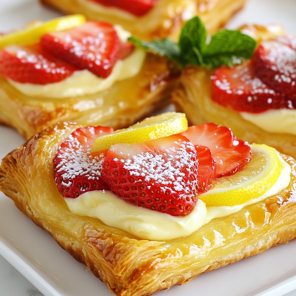 Strawberry Cream Cheese Danish Simple and Delectable Treat
