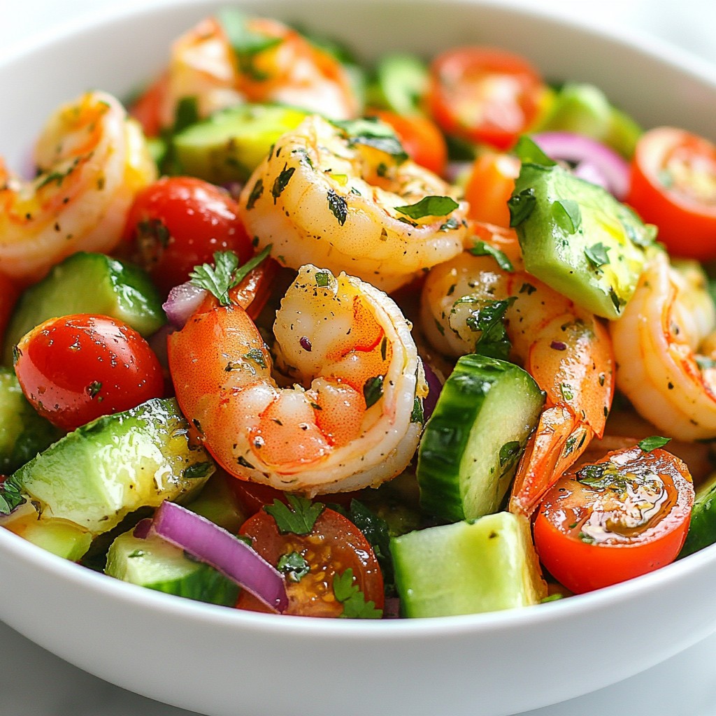 Spicy Shrimp Avocado Salad Fresh and Flavorful Meal