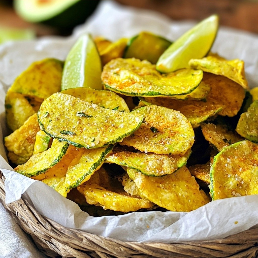 Crunchy Keto Tangy Lime Avocado Chips Delight