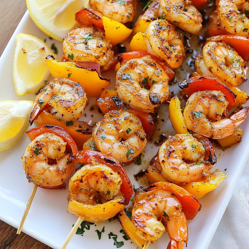 Spicy Cajun Shrimp Skewers Tasty Grilling Delight